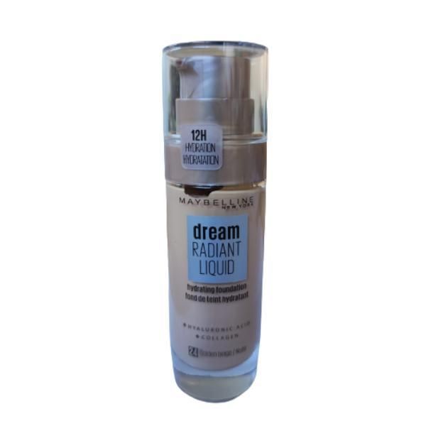 Maybelline Фон дьо тен - Maybelline Dream Satin Liquid Foundation + Serum Hidratante, нюанс 24 Golden Beige, 30 мл