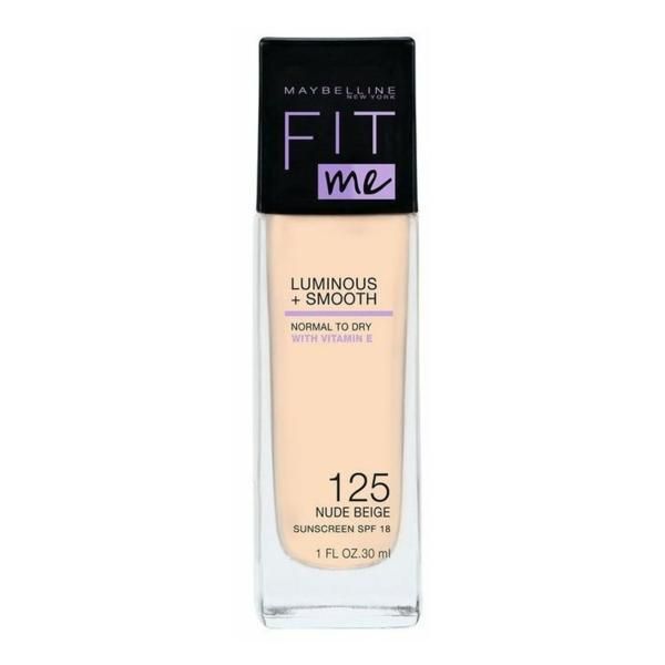 Maybelline Фон дьо тен Maybelline - Fit Me Luminous &amp; Nude Beige 125, 30 мл
