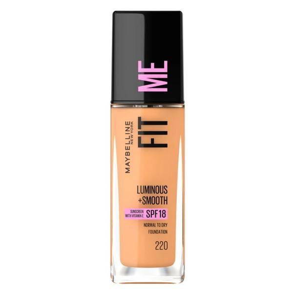 Maybelline Фон дьо тен Maybelline - Fit Me Luminous &amp; Smooth Natural Beige 220, 30 мл