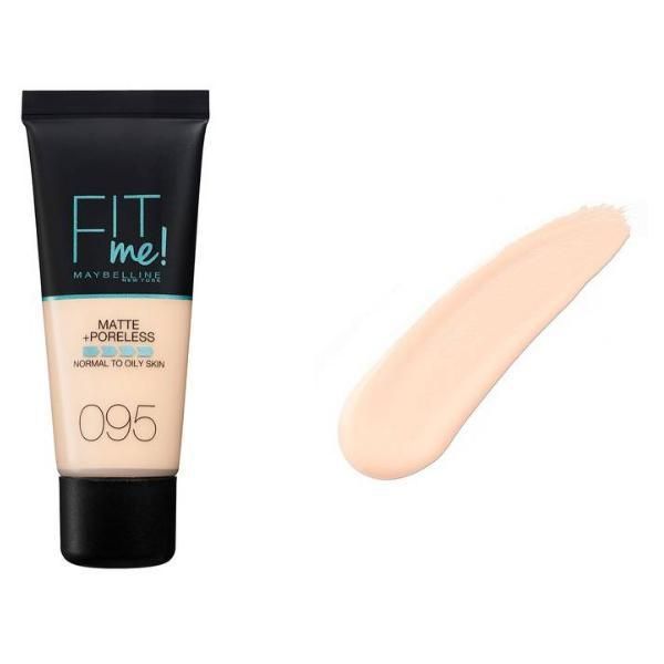 Maybelline Фон дьо тен - Maybelline Fit Me! Matte + Poreless Normal to Oily Skin, нюанс 095 Fair Porcelain, 30 мл