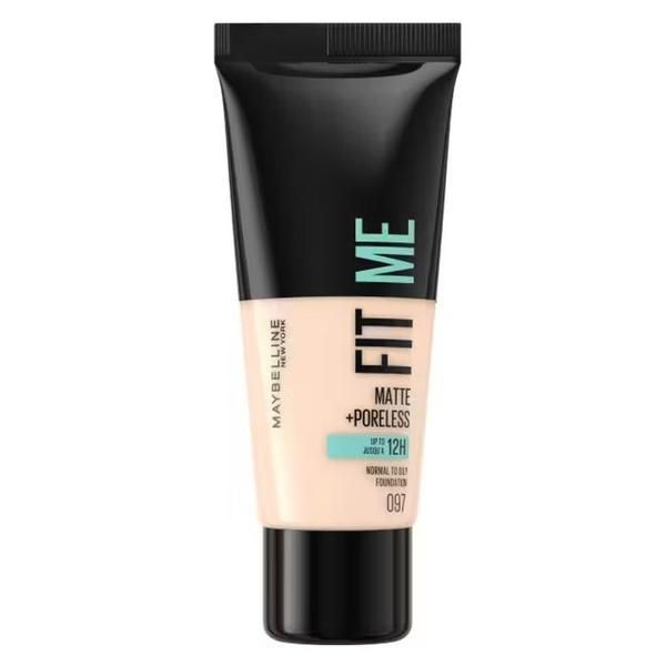 Maybelline Фон дьо тен - Maybelline Fit Me! Matte + Poreless Normal to Oily Skin, нюанс 097 Natural Porcelain, 30 мл