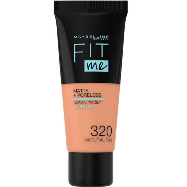 Maybelline Фон дьо тен - Maybelline Fit Me! Matte + Poreless Normal to Oily Skin, нюанс 320 Natural Tan, 30 мл