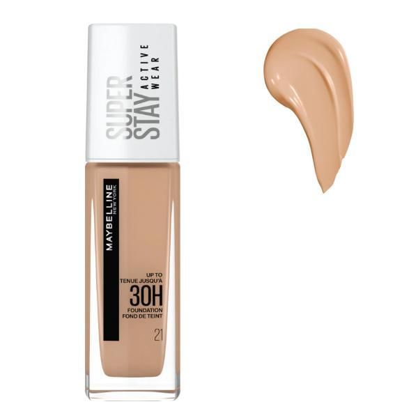 Maybelline Фон дьо тен - Maybelline Superstay Active Wear 30h Foundation, нюанс 21 Nude Beige, 30 мл