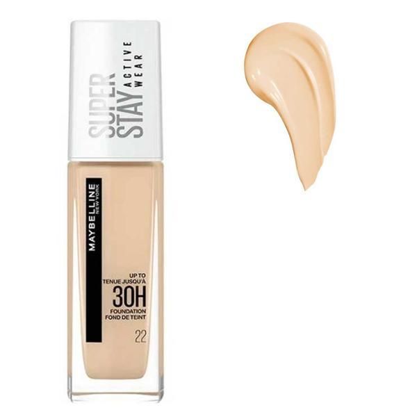 Maybelline Фон дьо тен - Maybelline Superstay Active Wear 30h Foundation, нюанс 22 Light Bisque, 30 мл