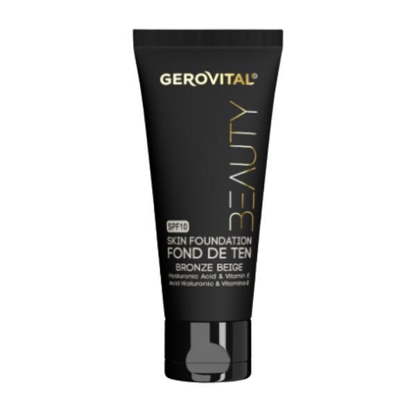 Gerovital Фон дьо тен с хиалуронова киселина и витамин Е - Gerovital Beauty нюанс Bronze Beige, 30 мл