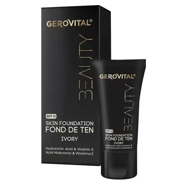 Gerovital Фон дьо тен с хиалуронова киселина и витамин Е - Gerovital Beauty нюанс Слонова кост, 30 мл