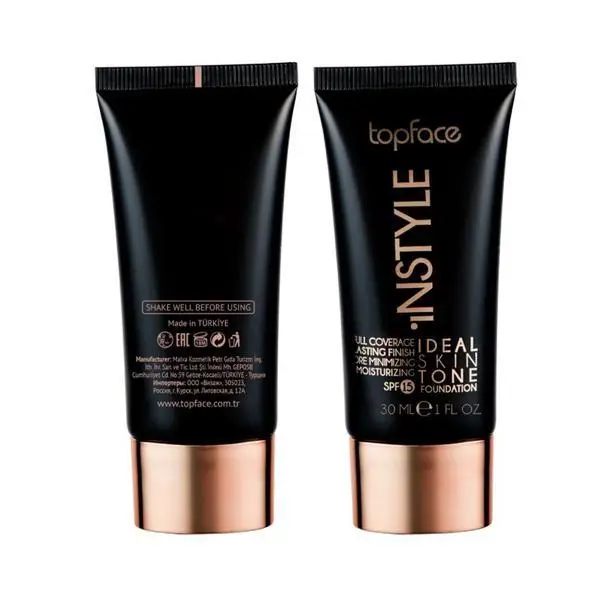 Topface Фон дьо тен - Topface Instyle Ideal Skin Tone Foundation SPF 15 PT458.201K, 30 мл
