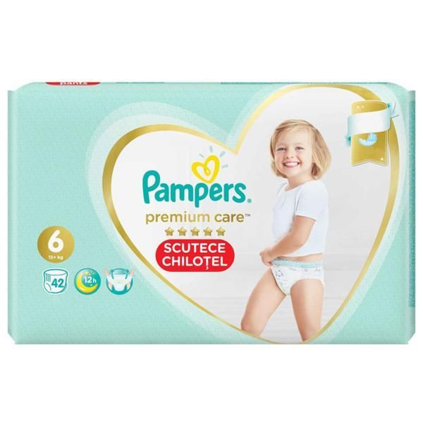 Pampers Гащички пелени - Pampers Premium Care Pants, размер 6 (15+ кг), 42 бр