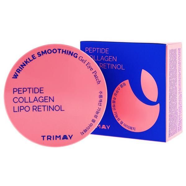 Trimay Гел маски против бръчки за зоната около очите - Trimay Peptide Collagen Lipo Retinol Wrinkle Smoothing Gel Eye Patch, 84 гр