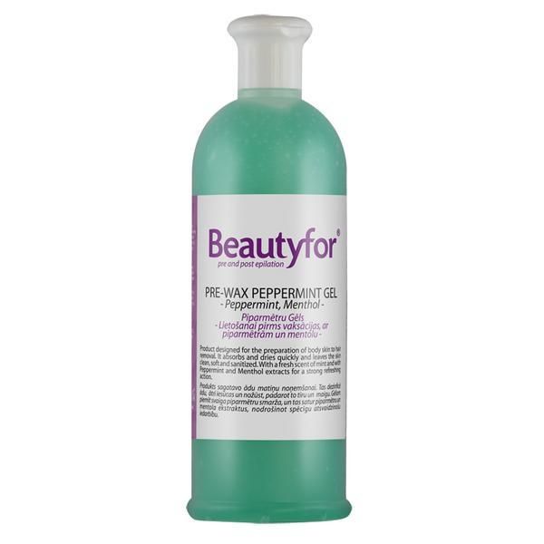 Beautyfor Гел преди епилация - Beautyfor Pre-Wax Peppermint Gel, 500 мл