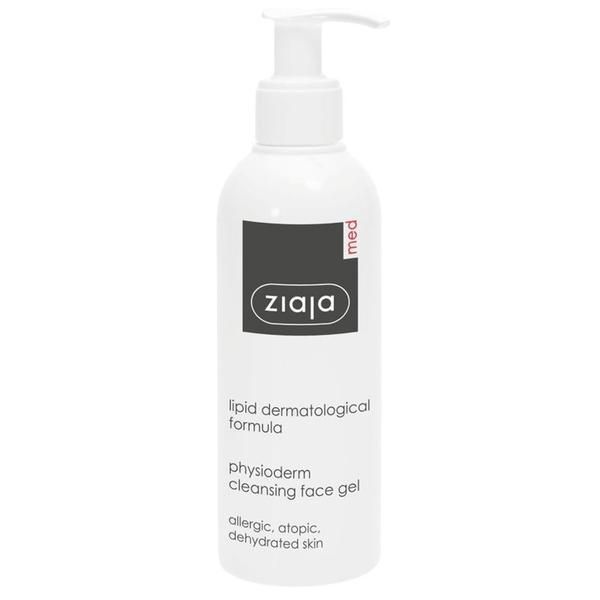 Ziaja Гел с липиди за почистване на лице - Ziaja Med Lipid Dermatological Formula Physioderm Cleansing Face Gel, 200 мл