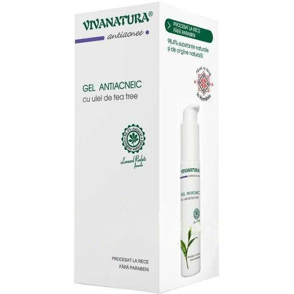 Vivanatura Гел срещу акне с масло от чаено дърво Vivanatura, 50 мл