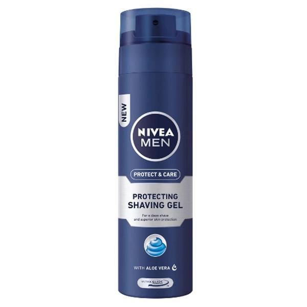 Nivea Гел за бръснене - Nivea Men Protect &amp; Care Protecting Gel, 200 мл