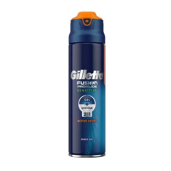 Gillette Гел за бръснене за чувствителна кожа - Gillette Fusion Proglide 2in1 Sensitive, 200  мл