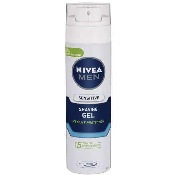 Nivea Гел за бръснене за чувствителна кожа - Nivea Men Senitive Shaving Gel, 200 мл