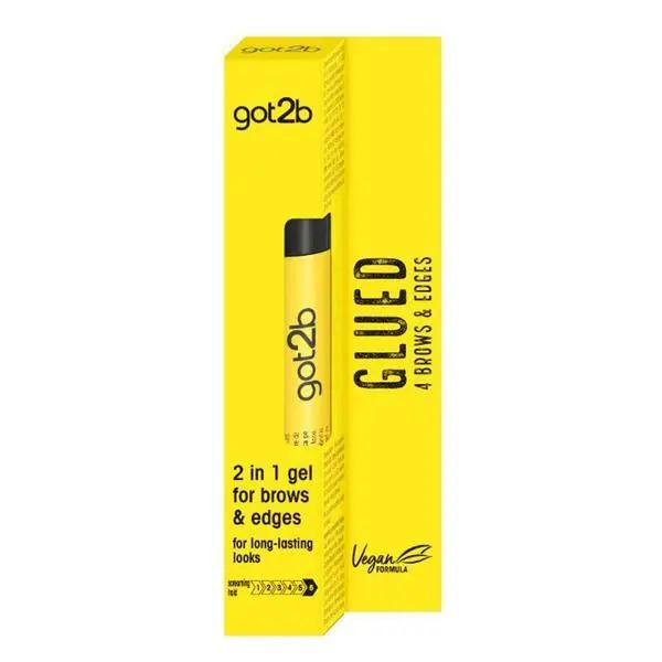 Got2B Гел за фиксиране на вежди и непокорни косми - Schwarzkopf Got2b 2in1 Gel For Brows &amp; Edges, 16 мл
