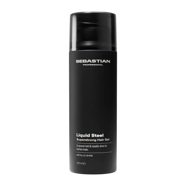 Sebastian Professional Гел за коса за силно задържане с метален ефект - Sebastian Professional Liquid Steel Superstrong Hair Gel, 140 мл