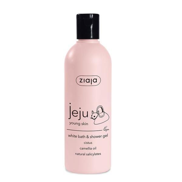 Ziaja Гел за вана и душ - Ziaja Jeju Pink Young Skin White Bath &amp; Shower Gel, 300 мл