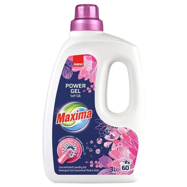Sano Гелообразен перилен препарат - Sano Maxima Power Gel Soft Silk, 3000 мл