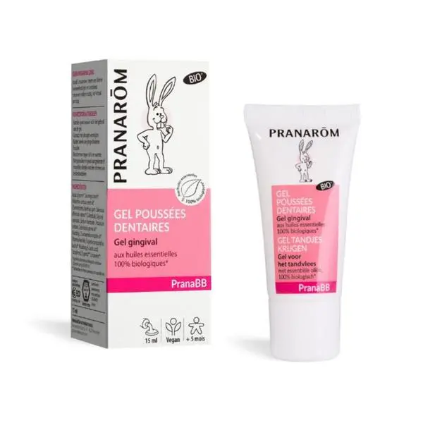 Pranarom Гингивален гел Био за бебета - Pranarom Gel Poussees Dentaires, 15 мл