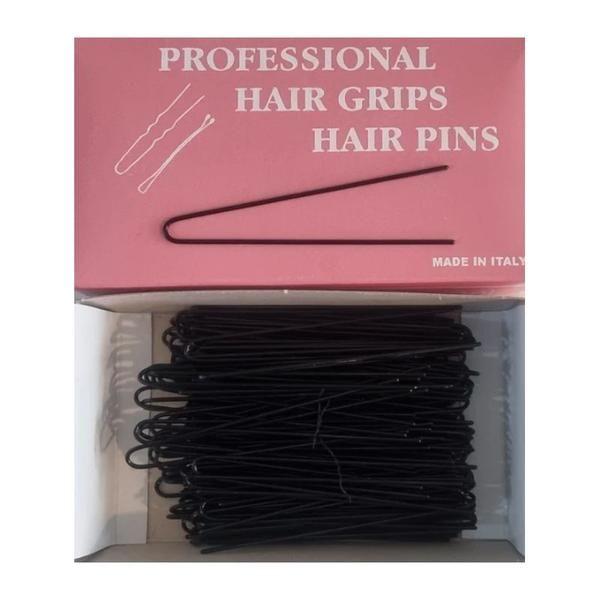 Locatelli Гладки фиби за кок 7,5 см, черни, Locatelli 200 гр