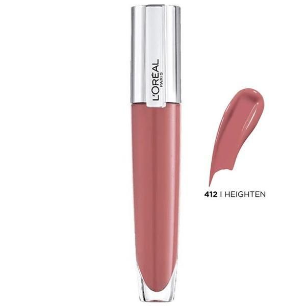 L'Oreal Paris Гланц за устни - L&#039;Oreal Paris Brilliant Signature Plump, нюанс 412 I Heighten, 7 мл