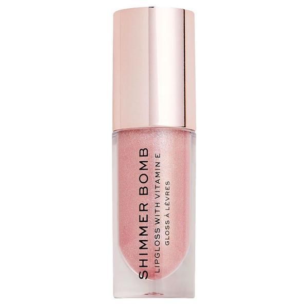 Makeup Revolution Гланц за устни - Makeup Revolution Shimmer Bomb, нюанс Glimmer Nude, 1 бр