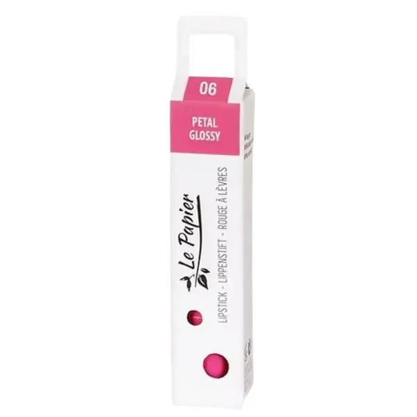 Beauty Made Easy Гланцово червило в хартиена туба  Beauty Made Easy Le Papier, нюанс Petal 06 Glossy, 12.5 гр