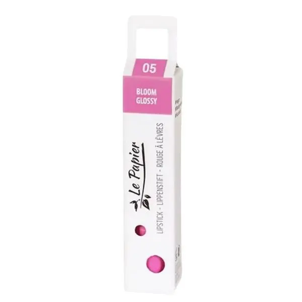 Beauty Made Easy Гланцово червило в хартиена туба - Beauty Made Easy Le Papier Paper Tube Lipstick, нюанс Bloom 05 Glossy, 12.5 гр