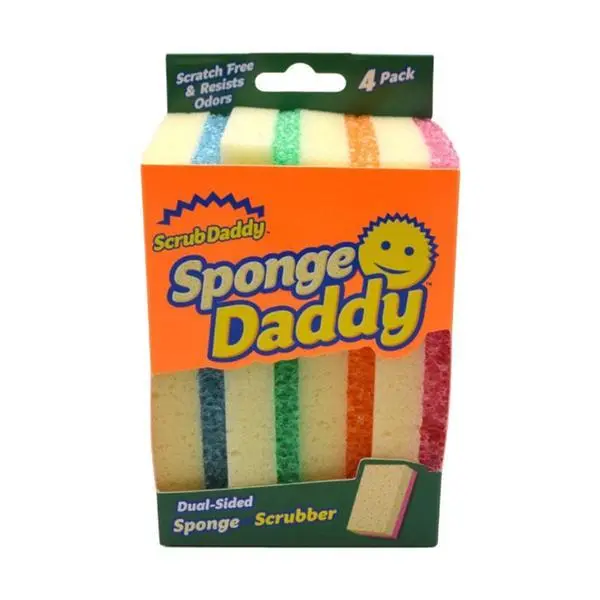 Scrub Daddy Гъба с абразивна страна - Scrub Daddy Sponge Daddy, 4 бр