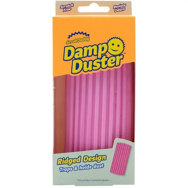 Scrub Daddy Гъба за почистване на прах - Scrub Daddy Damp Duster, розова, 1 бр
