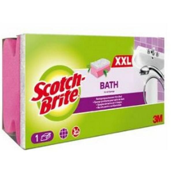 3M Гъба за повърхности за баня със защита на ноктите - 3M Scotch Brite XXL, 1 бр
