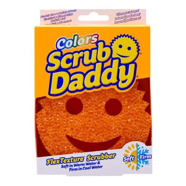 Scrub Daddy Гъба за съдове - Scrub Daddy Colors, оранжева, 1 бр
