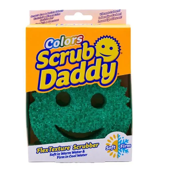 Scrub Daddy Гъба за съдове - Scrub Daddy Colors, зелена, 1 бр