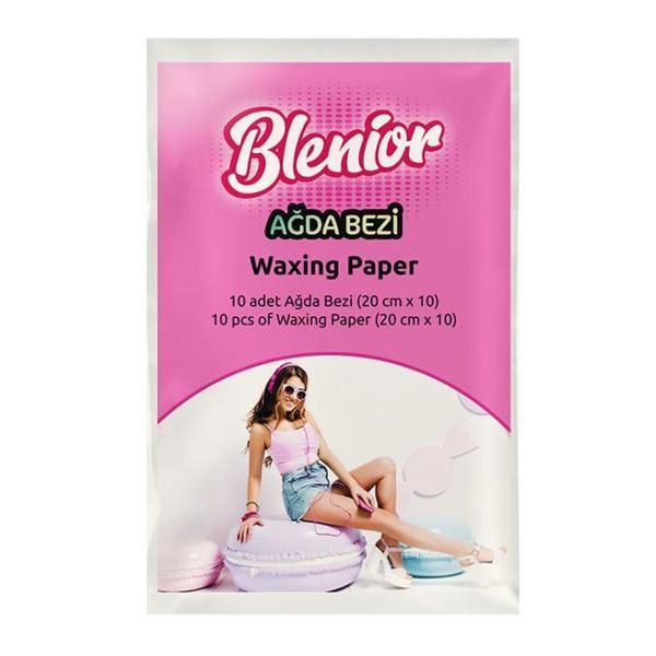 Blenior Хартиени ленти за почистване на кола маска - Blenior Waxing Paper, 10 бр