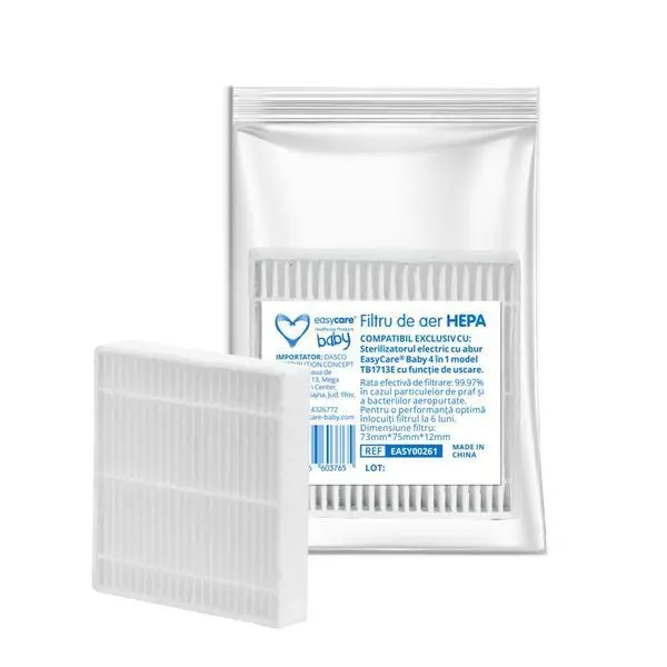 Easy Care Baby HEPA филтър, съвместим със стерилизатор за 8 бутилки - EasyCare Baby 4в1 модел TB1713E, 1 бр