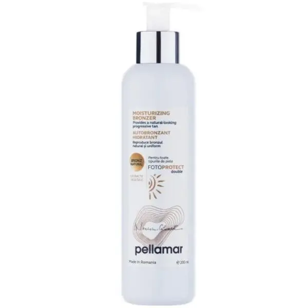 Pellamar Хидратиращ автобронзант за всички типове кожа - Pellamar Moisturizing Bronzer Foto Protect Double, 200 мл
