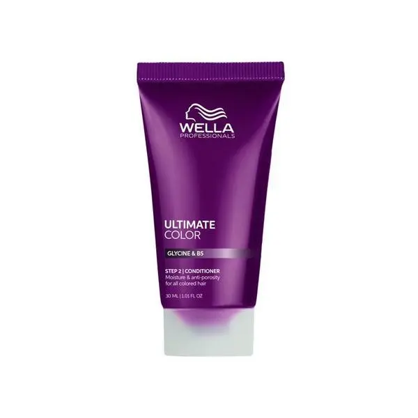 Wella Professionals Хидратиращ балсам за боядисана коса с глицин и B5 - Wella Professionals Ultimate Color Conditioner, 30 мл