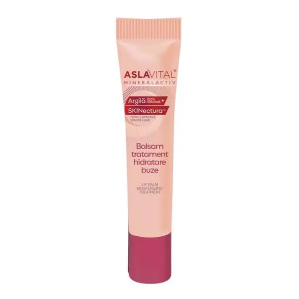 Aslavital Хидратиращ балсам за устни - Aslavital Mineralactiv Lip Balm Moisturizing Treatment, 15 мл