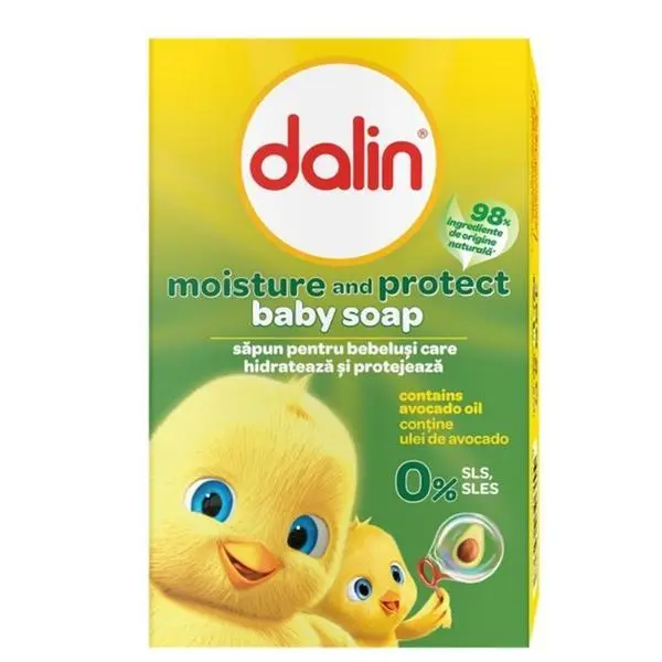 Dalin Хидратиращ  бебешки сапун с масло от авокадо - Dalin Moisture &amp; Protect Baby Soap with Avocado Oil, 100 гр