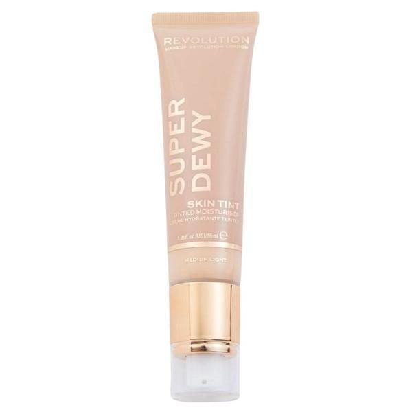 Makeup Revolution Хидратиращ бронзиращ крем Makeup Revolution Super Dewy Tinted Moisturizer, нюанс Medium Light, 55 мл