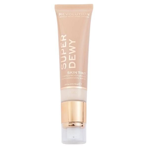 Makeup Revolution Хидратиращ бронзиращ крем Makeup Revolution Super Dewy Tinted Moisturizer, светъл нюанс, 55 мл
