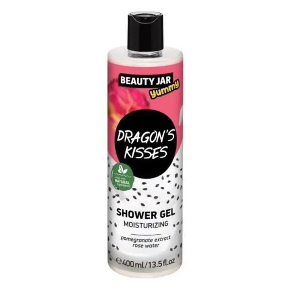 Beauty Jar Хидратиращ душ гел с екстракт от нар и розова вода** - Beauty Jar Yummy Dragon's Kisses Shower Gel, 400 мл
