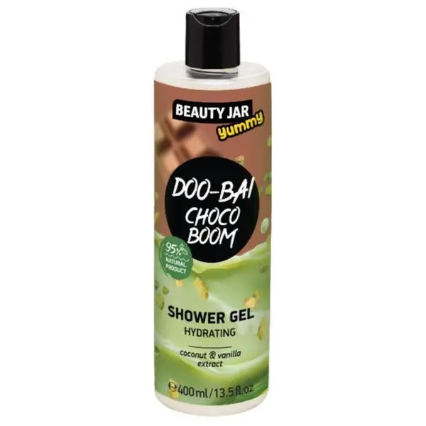 Beauty Jar Хидратиращ душ гел с кокос и ванилия - Beauty Jar Yummy Doo-Bai Choco Boom Hydrating Shower Gel, 400 мл