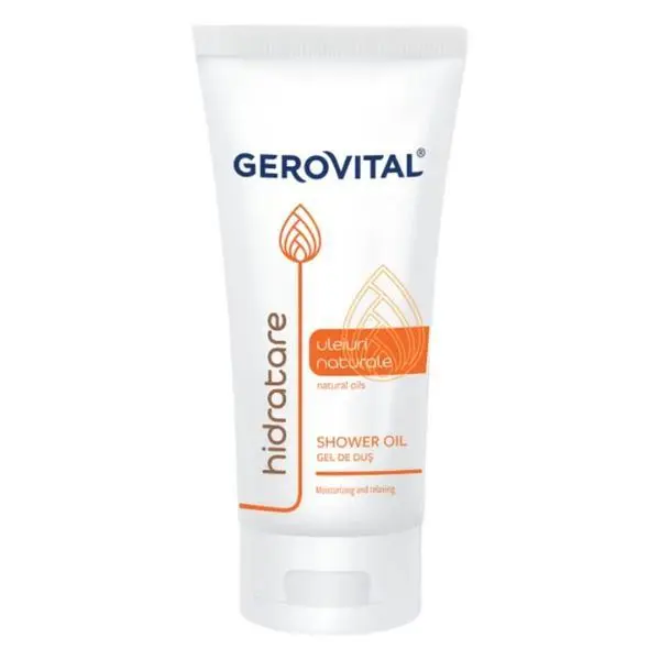 Gerovital Хидратиращ душ гел с натурални масла - Gerovital Shower Oil, 100 мл