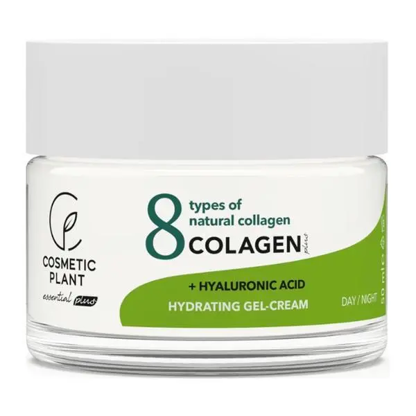 Cosmetic Plant Хидратиращ гел-крем - Cosmetic Plant Collagen Plus, 50 мл