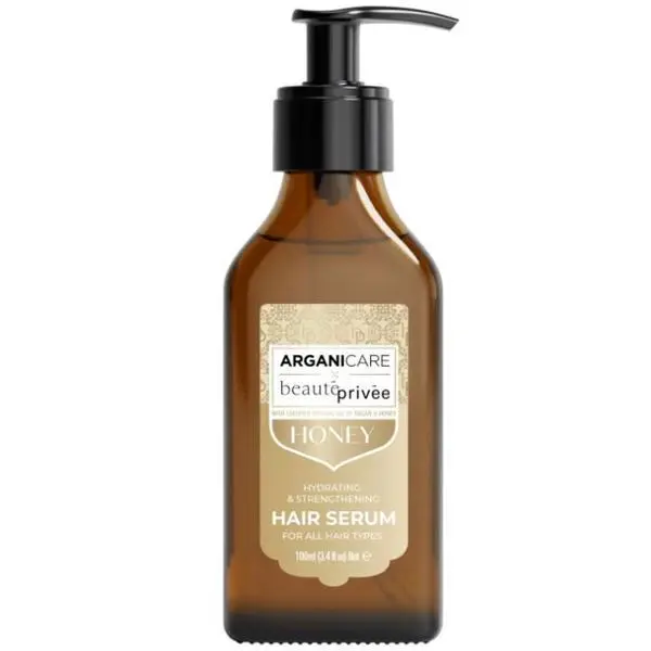 Arganicare Хидратиращ и укрепващ серум за коса с арганово масло и мед - Arganicare Beaute Privee Hydrating &amp; Strengthing Hair Serum with Argan Oil &amp; Honey, 100 мл