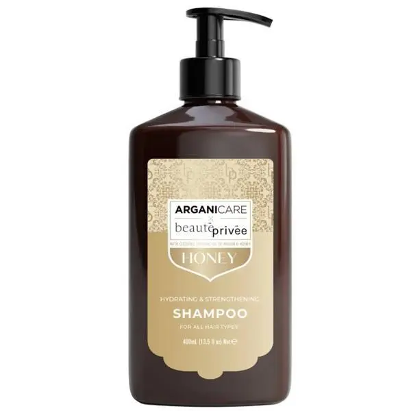 Arganicare Хидратиращ и укрепващ шампоан с арганово масло и мед - Arganicare Beaute Privee Hydrating &amp; Strengthing Shampoo with Argan Oil &amp; Honey, 400 мл