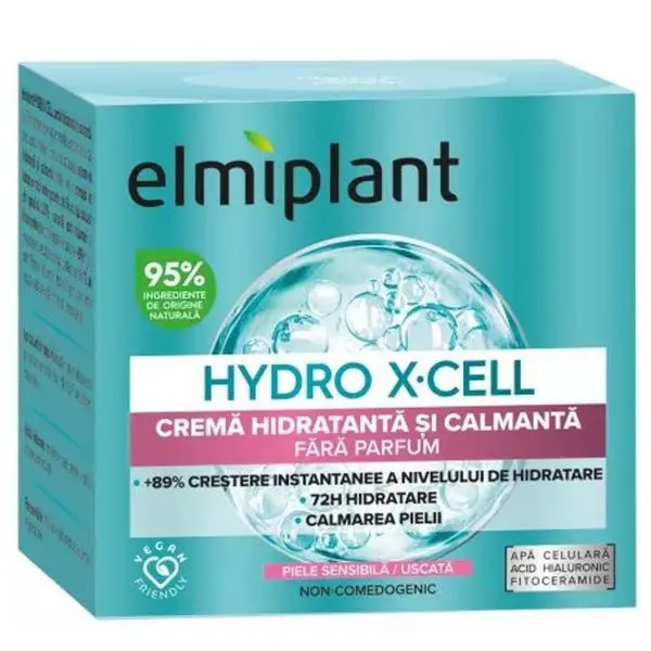 Elmiplant Хидратиращ и успокояващ крем - Elmiplant Hydro X-Cell, 50 мл