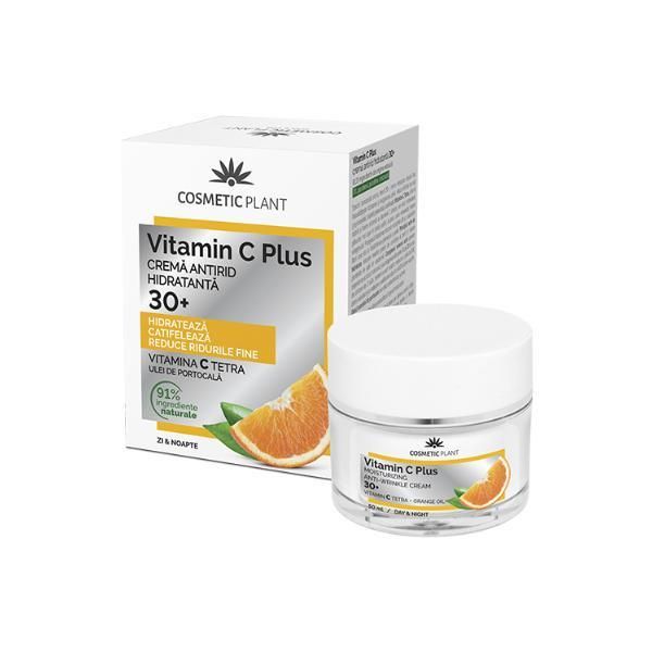 Cosmetic Plant Хидратиращ крем против бръчки 30+ Vitamin C Plus Cosmetic Plant, 50мл